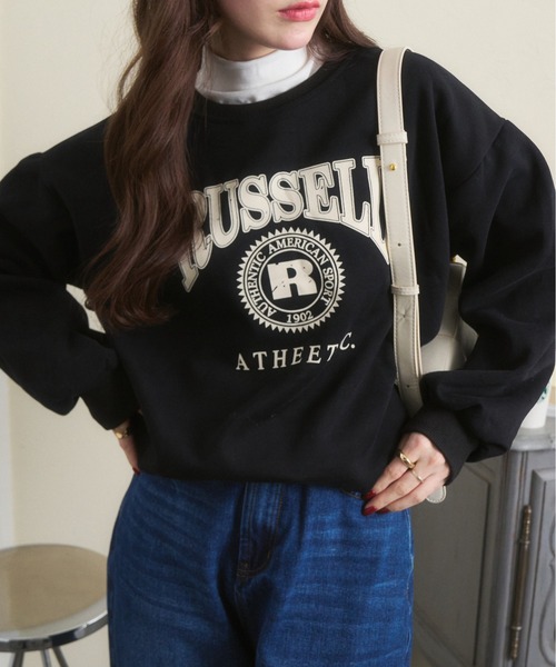 Ada.（エイダ）の「RUSSELL カレッジロゴ スウェット（スウェット・レディース・ホワイト/ブラック/ブルー/ライトグリーン/アイボリー・FREE）」の20枚目の写真