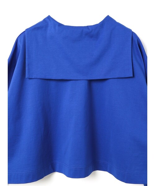 【美品/定価1万】ミズイロインド mizuiro-ind *コットンセーラーカラーワイドカットソー*FトップスTシャツ(1-2505-699)【40G52】 美品/定価1万】ミズイロインド mizuiro-ind *コットンセーラー