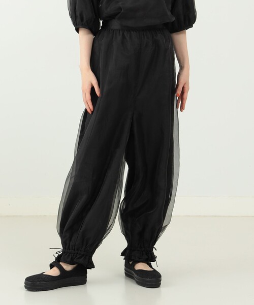 CAROLINA GLASER（カロリナ グレイサー）の「Aya / オーガンジー パンツ（その他パンツ・レディース・グレー/ブラック・MEDIUM/SMALL）」の18枚目の写真