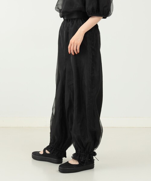 CAROLINA GLASER（カロリナ グレイサー）の「Aya / オーガンジー パンツ（その他パンツ・レディース・グレー/ブラック・MEDIUM/SMALL）」の19枚目の写真