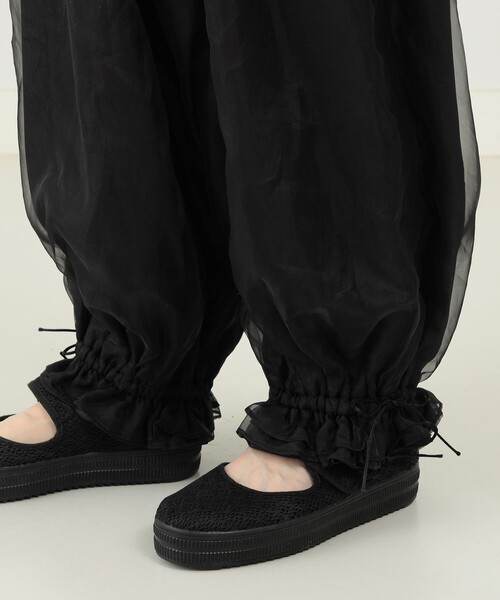 CAROLINA GLASER（カロリナ グレイサー）の「Aya / オーガンジー パンツ（その他パンツ・レディース・グレー/ブラック・MEDIUM/SMALL）」の14枚目の写真