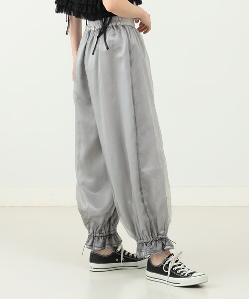 CAROLINA GLASER（カロリナ グレイサー）の「Aya / オーガンジー パンツ（その他パンツ・レディース・グレー/ブラック・MEDIUM/SMALL）」の6枚目の写真