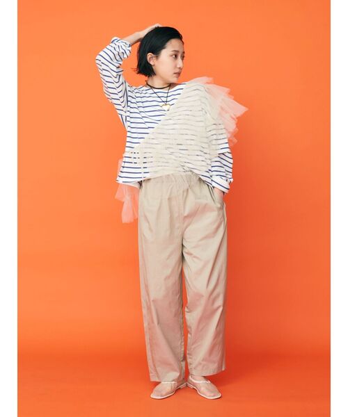 Ungrid（アングリッド）の「マルチWayチュールフリルトップス（ベスト・レディース・ベージュ/チャコールグレー・FREE）」の13枚目の写真