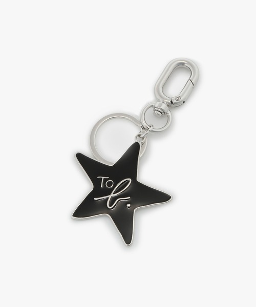 To b. by agnes b.(トゥービーバイアニエスベー)の「WV81 CHARM スターロゴキーチャーム(キーケース/キーアクセサリー・レディース・ブラック・FREE)」の1枚目の写真