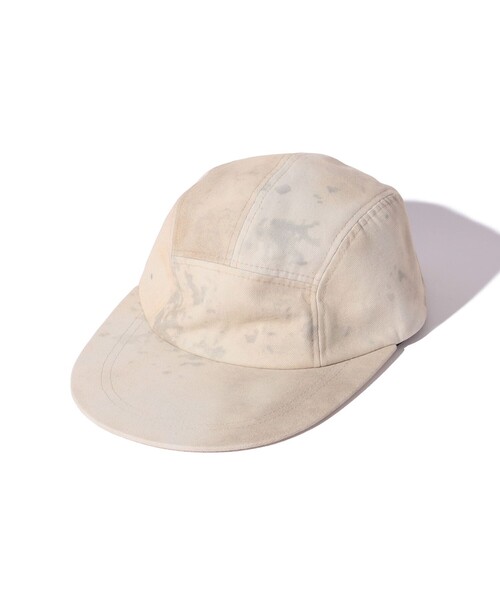 BEAMS PLUS（ビームスプラス）の「5 Panel Long Bill Hard Twisted Oxford Print（キャップ・メンズ・オフホワイト・ONE SIZE）」の4枚目の写真