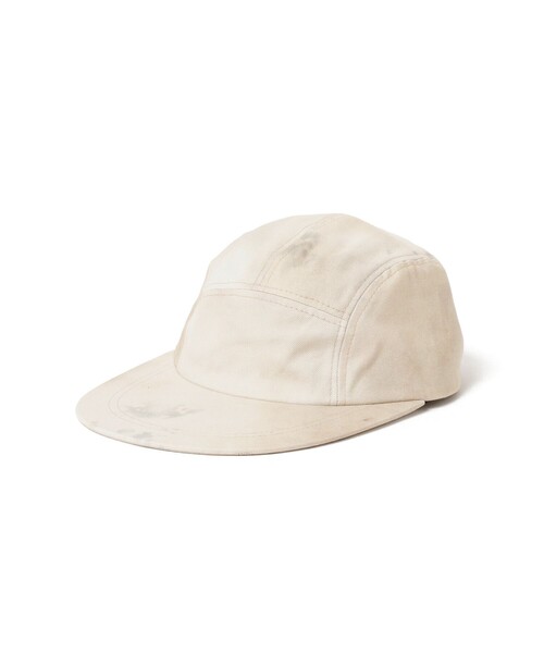 BEAMS PLUS（ビームスプラス）の「5 Panel Long Bill Hard Twisted Oxford Print（キャップ・メンズ・オフホワイト・ONE SIZE）」の6枚目の写真