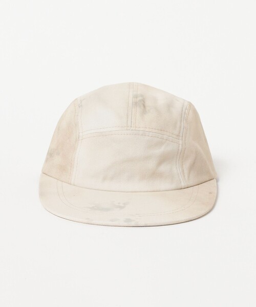 BEAMS PLUS（ビームスプラス）の「5 Panel Long Bill Hard Twisted Oxford Print（キャップ・メンズ・オフホワイト・ONE SIZE）」の7枚目の写真