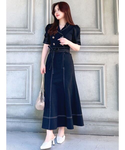 RESEXXY（リゼクシー）の「スクエアトゥミュール（パンプス・レディース・アイボリー/ブラック・SMALL/MEDIUM/LARGE）」の11枚目の写真