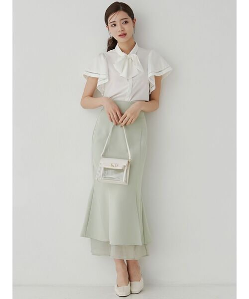 RESEXXY（リゼクシー）の「スクエアトゥミュール（パンプス・レディース・アイボリー/ブラック・SMALL/MEDIUM/LARGE）」の3枚目の写真