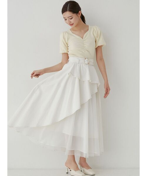 RESEXXY（リゼクシー）の「スクエアトゥミュール（パンプス・レディース・アイボリー/ブラック・SMALL/MEDIUM/LARGE）」の4枚目の写真