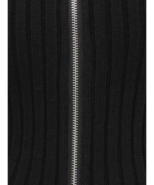 EMODA(エモダ)の「クラッシュリブジップフィットニット(ニット/セーター・レディース・オレンジ/アイボリー/ブラック/ブルー・FREE)」の19枚目の写真