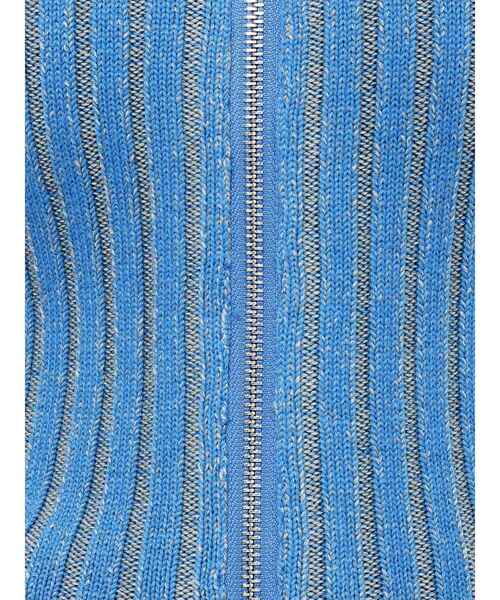 EMODA(エモダ)の「クラッシュリブジップフィットニット(ニット/セーター・レディース・オレンジ/アイボリー/ブラック/ブルー・FREE)」の21枚目の写真