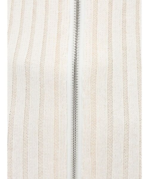 EMODA(エモダ)の「クラッシュリブジップフィットニット(ニット/セーター・レディース・オレンジ/アイボリー/ブラック/ブルー・FREE)」の22枚目の写真