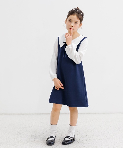 Bee des Bee(ビーデスビー)の「フォーマル 襟付きワンピース(ワンピース・キッズ・ブラック/ネイビー/チャコール・110cm/140cm/150cm/120cm/130cm/100cm)」の4枚目の写真