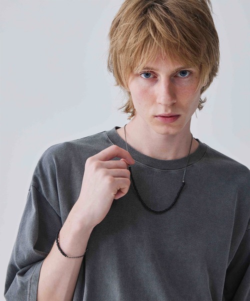 Iroquois(イロコイ)の「IROQUOIS イロコイ / AMERICAN BEADS NECKLACE シルバー925アメリカンビーズネックレス / 876103(ネックレス・メンズ・ブラック/グリーン/レッド/イエロー・FREE)」の5枚目の写真