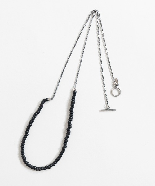 Iroquois(イロコイ)の「IROQUOIS イロコイ / AMERICAN BEADS NECKLACE シルバー925アメリカンビーズネックレス / 876103(ネックレス・メンズ・ブラック/グリーン/レッド/イエロー・FREE)」の10枚目の写真