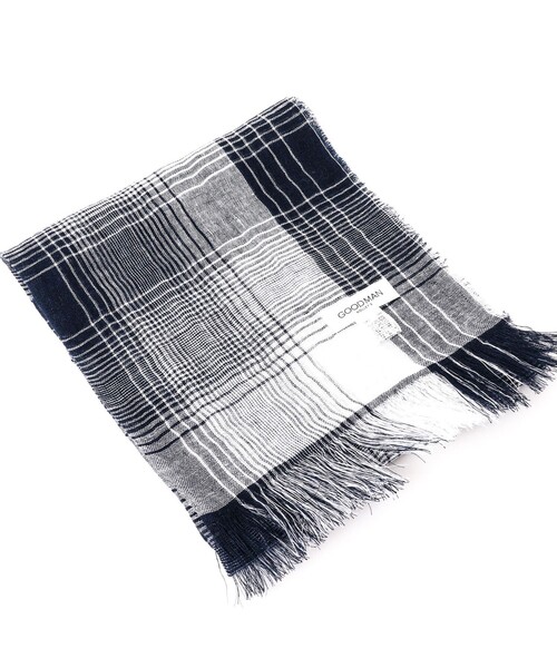 NOLLEY'S goodman(ノーリーズグッドマン)の「リネンシャンブレーストール イタリア製(ストール/ショール・メンズ・ネイビー/ブルー系その他・FREE)」の14枚目の写真