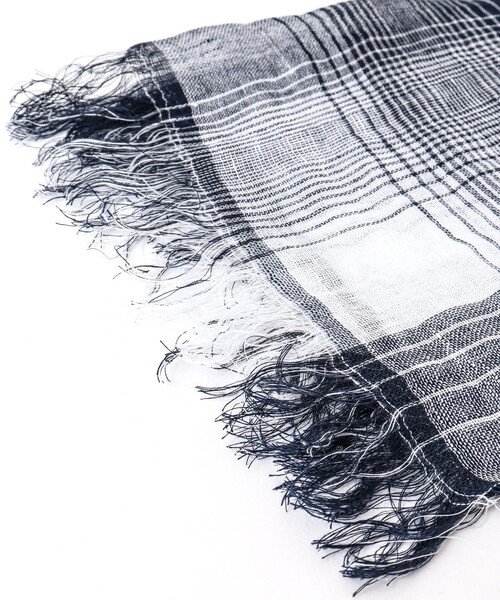 NOLLEY'S goodman(ノーリーズグッドマン)の「リネンシャンブレーストール イタリア製(ストール/ショール・メンズ・ネイビー/ブルー系その他・FREE)」の18枚目の写真