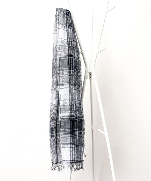 NOLLEY'S goodman(ノーリーズグッドマン)の「リネンシャンブレーストール イタリア製(ストール/ショール・メンズ・ネイビー/ブルー系その他・FREE)」の21枚目の写真