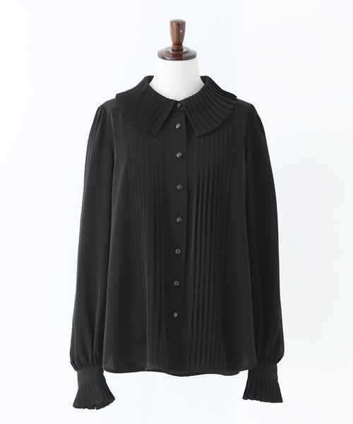 somari imagination（ソマリ イマジネーション）の「『ピンタックプリーツブラウス』（シャツ/ブラウス・レディース・オフホワイト/ブラック・1/2）」の7枚目の写真