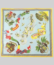 FREAK'S STORE（フリークスストア）の「Bindu/ビンドゥー Canary Islands Map Scarf/カナリーアイランド マッププリント スカーフ（バンダナ/スカーフ・レディース）」