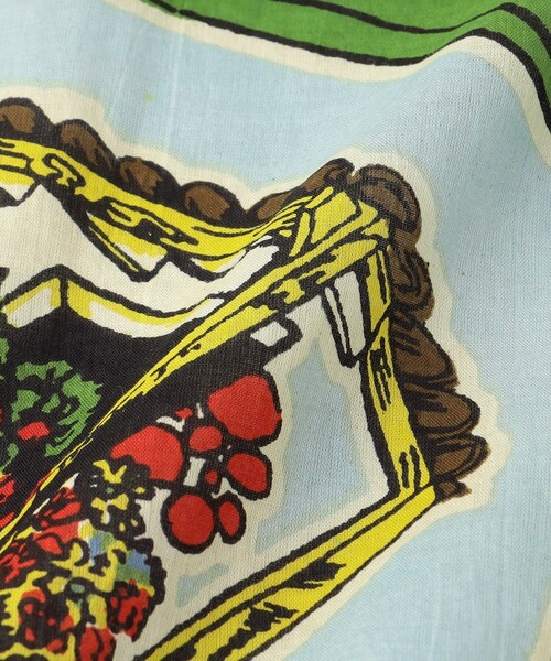 FREAK'S STORE(フリークスストア)の「Bindu/ビンドゥー Canary Islands Map Scarf/カナリーアイランド マッププリント スカーフ(バンダナ/スカーフ・レディース・サックスブルー・ONE SIZE)」の5枚目の写真