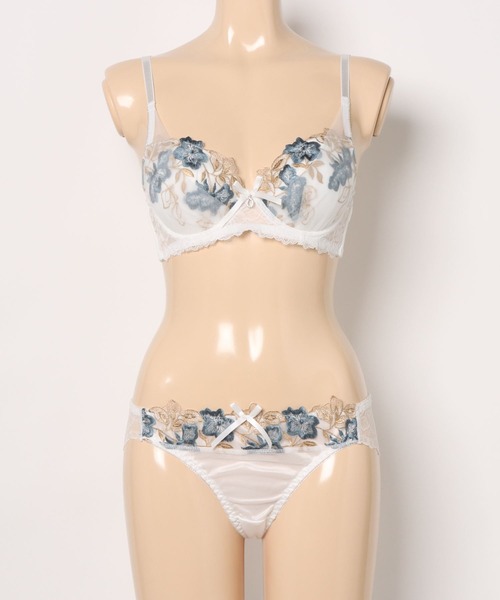 セール】エレガント フラワー レース ブラジャー&ショーツ（ブラ