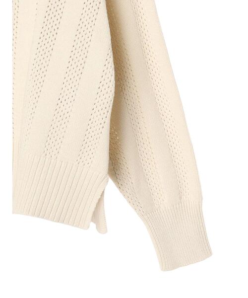 AMERICAN HOLIC（アメリカンホリック）の「ハーフZIP透かし編み