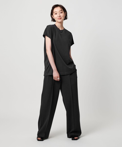 BEAUTY&YOUTH UNITED ARROWS（ビューティーアンドユースユナイテッドアローズ）の「【WEB限定】フレンチスリーブ ワイド Tシャツ（Tシャツ/カットソー・メンズ・ブラック/ダークブラウン/ホワイト・S/L/M）」の12枚目の写真
