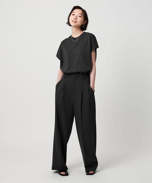 BEAUTY&YOUTH UNITED ARROWS（ビューティーアンドユースユナイテッドアローズ）の「【WEB限定】フレンチスリーブ ワイド Tシャツ（Tシャツ/カットソー・メンズ・ブラック/ダークブラウン/ホワイト・S/L/M）」の15枚目の写真