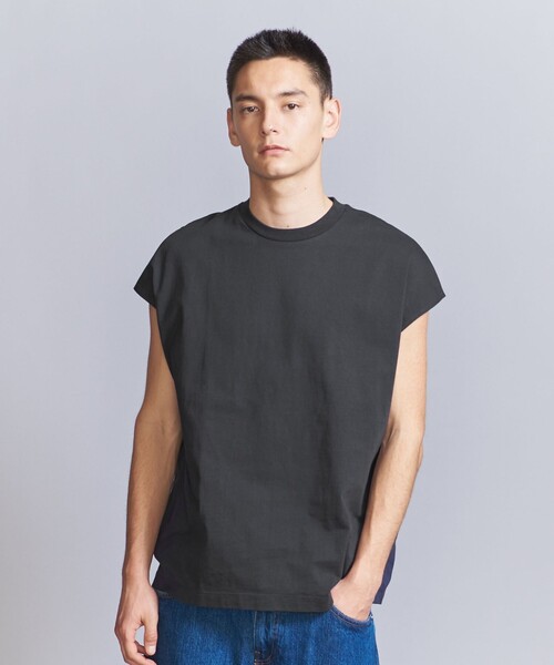 BEAUTY&YOUTH UNITED ARROWS（ビューティーアンドユースユナイテッドアローズ）の「【WEB限定】フレンチスリーブ ワイド Tシャツ（Tシャツ/カットソー・メンズ・ブラック/ダークブラウン/ホワイト・S/L/M）」の17枚目の写真