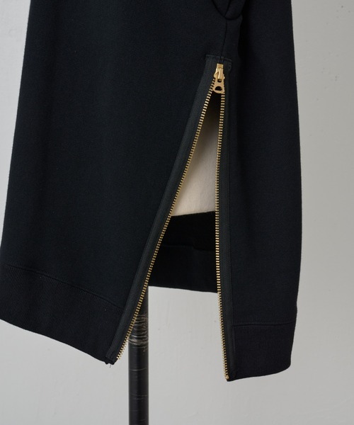 BEARDSLEY(ビアズリー)の「サイドジップ裏毛プルオーバー(スウェット・レディース・ピンク/ブラック・FREE)」の6枚目の写真