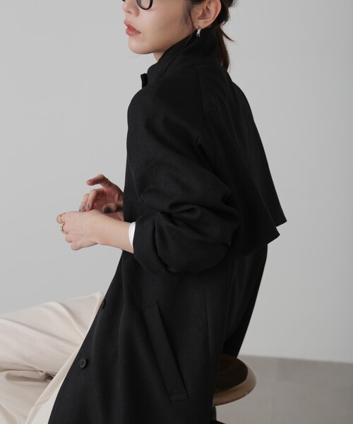 FREE'S MART（フリーズマート）の「ポリエステルツイルスタンドネック