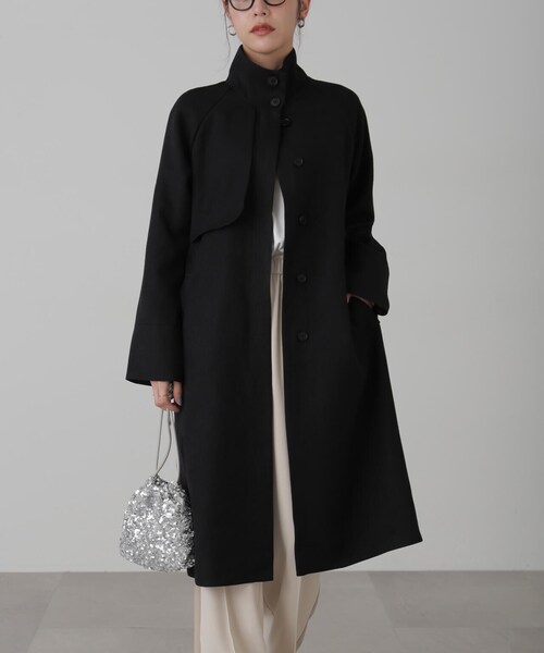 FREE'S MART（フリーズマート）の「ポリエステルツイルスタンドネック