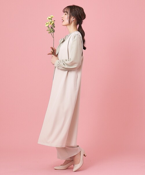 DRESKIP（ドレスキップ）の「◆【セットアップ可/イージーケア/UVカット】ストレッチロングジレ（ベスト・レディース・キャメル/ブラック/ライトベージュ・02/03/04）」の5枚目の写真