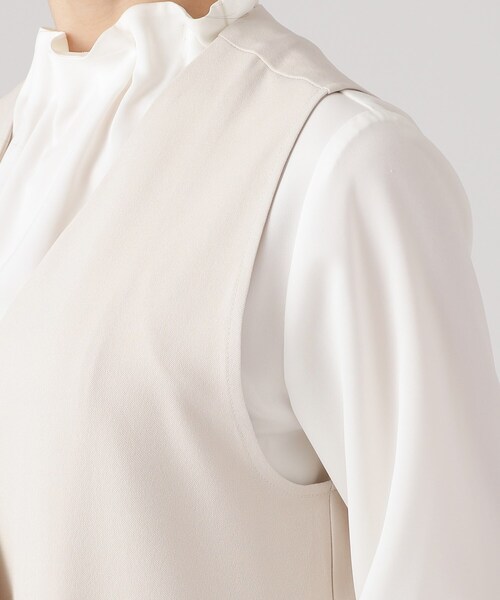 DRESKIP（ドレスキップ）の「◆【セットアップ可/イージーケア/UVカット】ストレッチロングジレ（ベスト・レディース・キャメル/ブラック/ライトベージュ・02/03/04）」の22枚目の写真