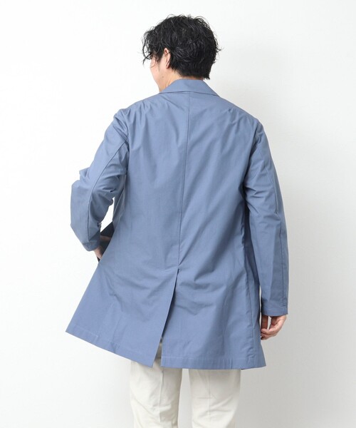 NOLLEY'S goodman(ノーリーズグッドマン)の「タイプライター ステンカラーコート(ステンカラーコート・メンズ・ライトブルー/カーキ/ブラック/ネイビー・S/M/L)」の11枚目の写真