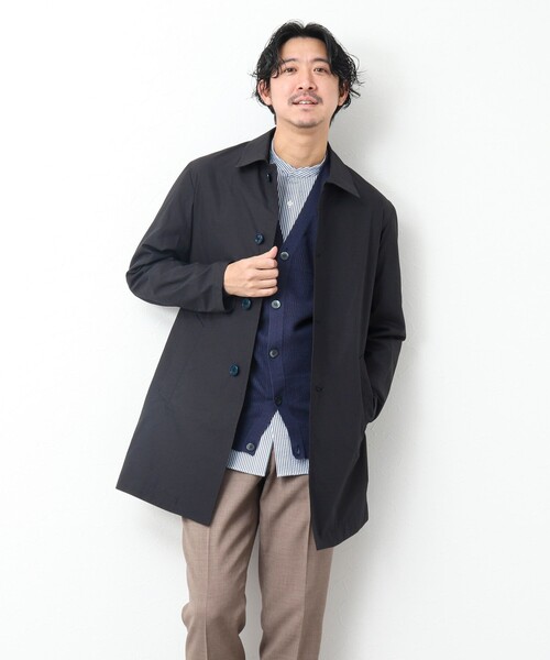 NOLLEY'S goodman(ノーリーズグッドマン)の「タイプライター ステンカラーコート(ステンカラーコート・メンズ・ライトブルー/カーキ/ブラック/ネイビー・S/M/L)」の17枚目の写真
