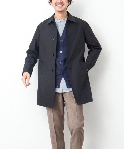 NOLLEY'S goodman(ノーリーズグッドマン)の「タイプライター ステンカラーコート(ステンカラーコート・メンズ・ライトブルー/カーキ/ブラック/ネイビー・S/M/L)」の18枚目の写真