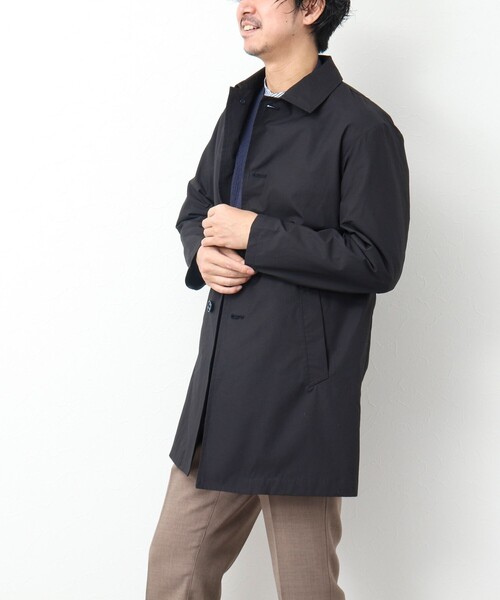 NOLLEY'S goodman(ノーリーズグッドマン)の「タイプライター ステンカラーコート(ステンカラーコート・メンズ・ライトブルー/カーキ/ブラック/ネイビー・S/M/L)」の19枚目の写真