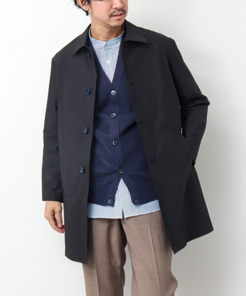 NOLLEY'S goodman(ノーリーズグッドマン)の「タイプライター ステンカラーコート(ステンカラーコート・メンズ・ライトブルー/カーキ/ブラック/ネイビー・S/M/L)」の21枚目の写真