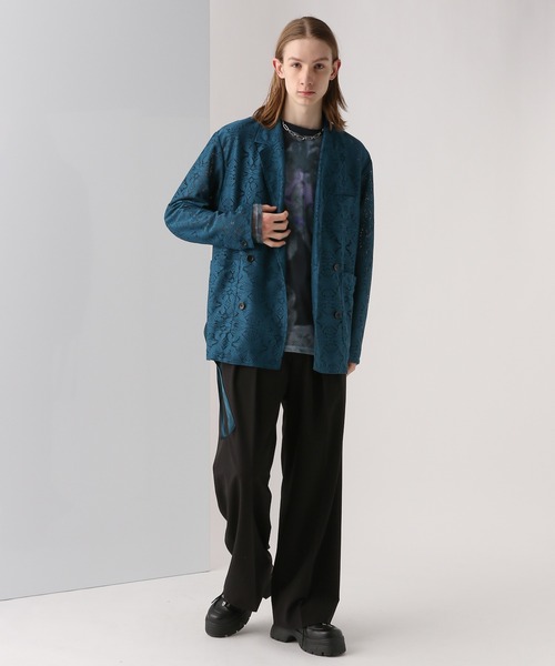 HARE(ハレ)の「BLUR-FLOWERシアーカットソー(HARE)(Tシャツ/カットソー・メンズ・ホワイト/ブラック/ブルー・FREE)」の10枚目の写真