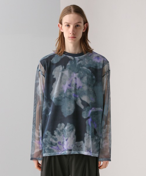 HARE(ハレ)の「BLUR-FLOWERシアーカットソー(HARE)(Tシャツ/カットソー・メンズ・ホワイト/ブラック/ブルー・FREE)」の16枚目の写真