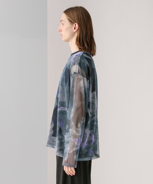 HARE(ハレ)の「BLUR-FLOWERシアーカットソー(HARE)(Tシャツ/カットソー・メンズ・ホワイト/ブラック/ブルー・FREE)」の17枚目の写真