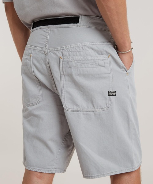 G-STAR（ジースター）の「TRAVAIL SHORT/ルーズワイドカラーデニムショートパンツ（その他パンツ・メンズ・グレー・28inch/30inch/32inch/34inch）」の5枚目の写真