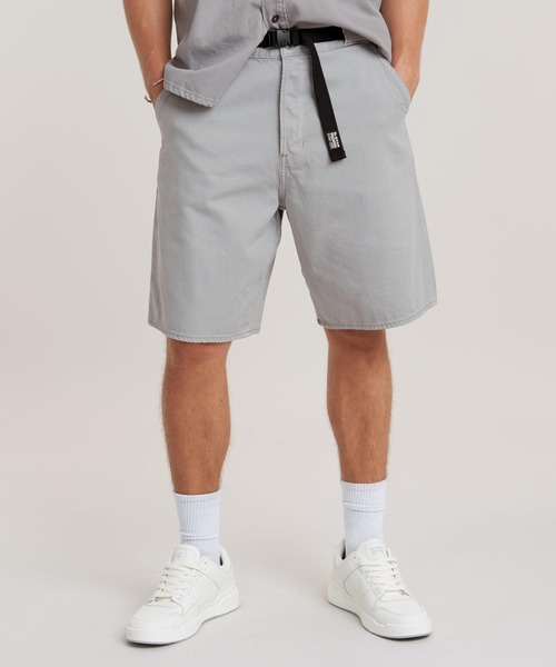 G-STAR（ジースター）の「TRAVAIL SHORT/ルーズワイドカラーデニムショートパンツ（その他パンツ・メンズ・グレー・28inch/30inch/32inch/34inch）」の8枚目の写真