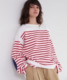 PANEL BORDER BASQUE SHIRT / パネルボーダーバスクシャツ