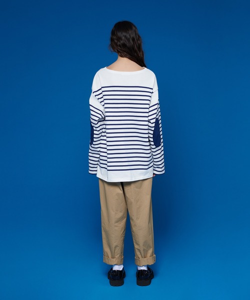 ONCILY（オンシェリー）の「PANEL BORDER BASQUE SHIRT / パネル