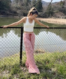 PRECIOUS CARGO PANT/ロキシー総柄カーゴパンツ
