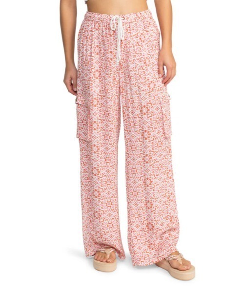 ROXY(ロキシー)の「PRECIOUS CARGO PANT/ロキシー総柄カーゴパンツ(カーゴパンツ・レディース・バーガンディー・SMALL/MEDIUM/LARGE)」の8枚目の写真